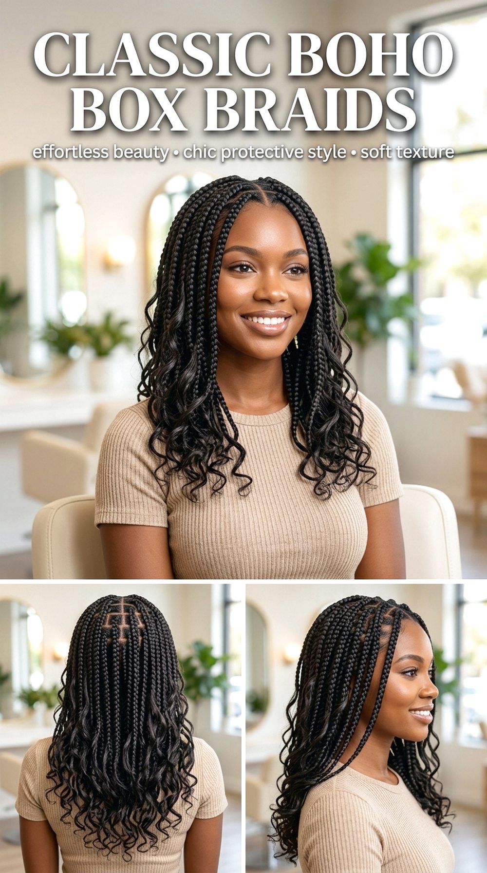 Classic Boho Box Braids