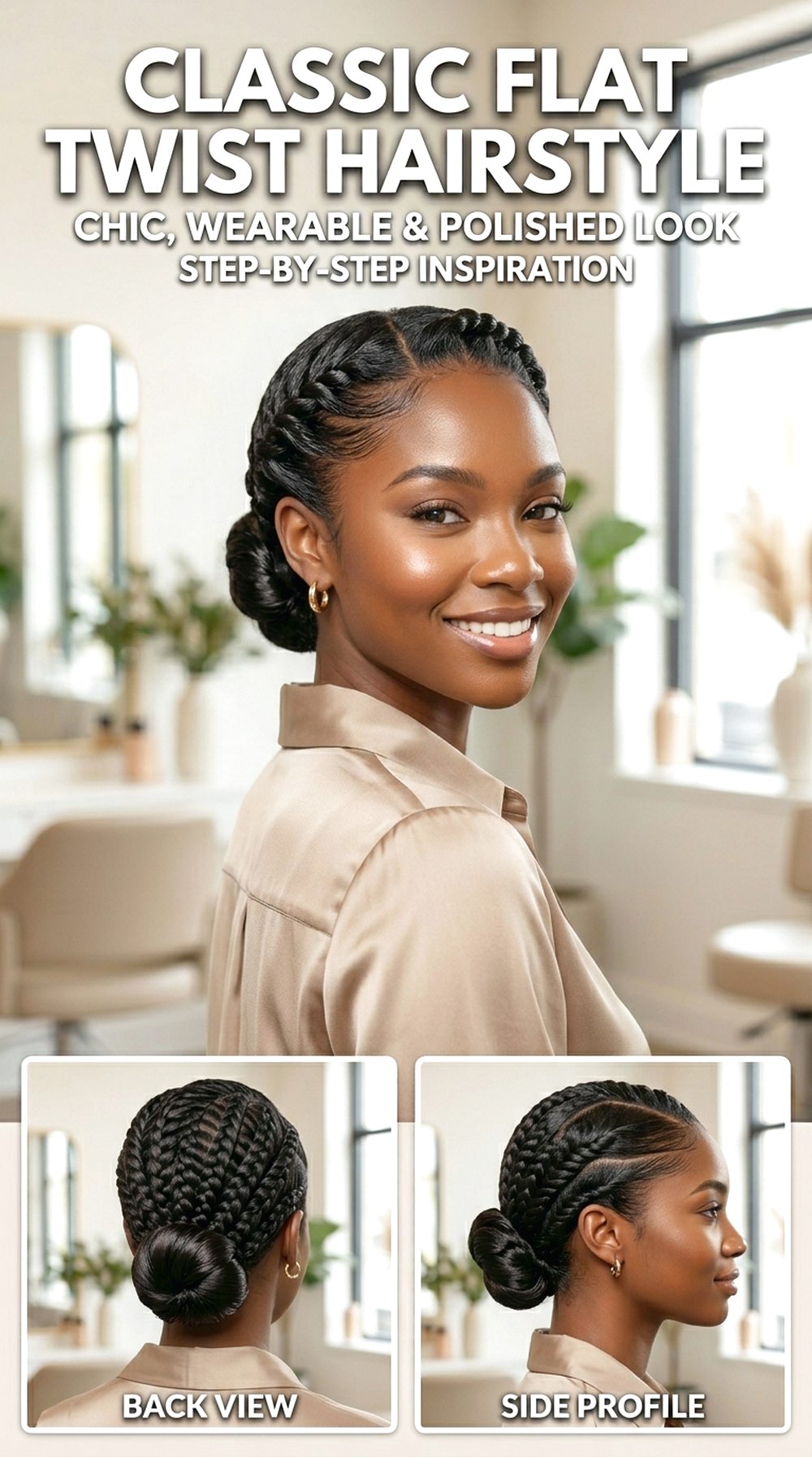 Classic Flat Twist Hairstyle
