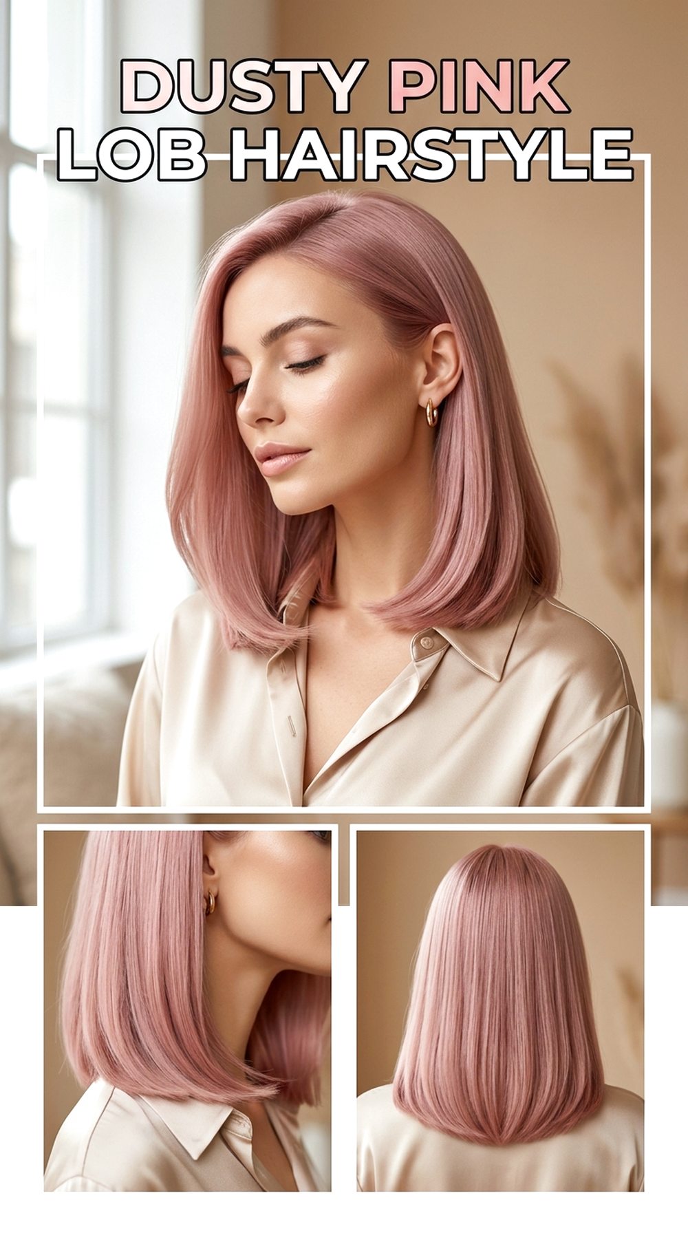 Dusty Pink Lob