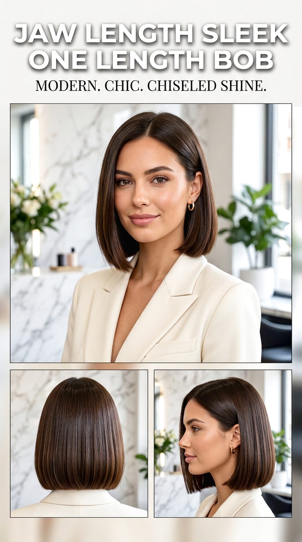 Jaw Length Sleek One Length Bob