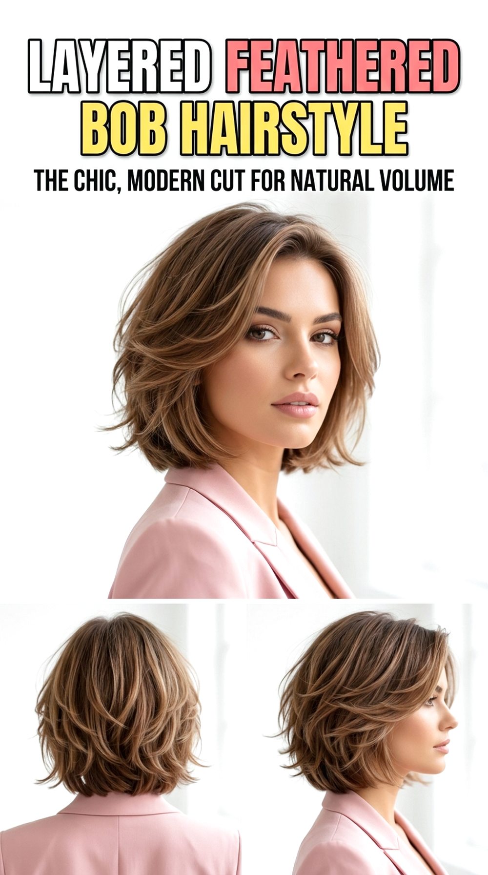 Layered Feathered Bob