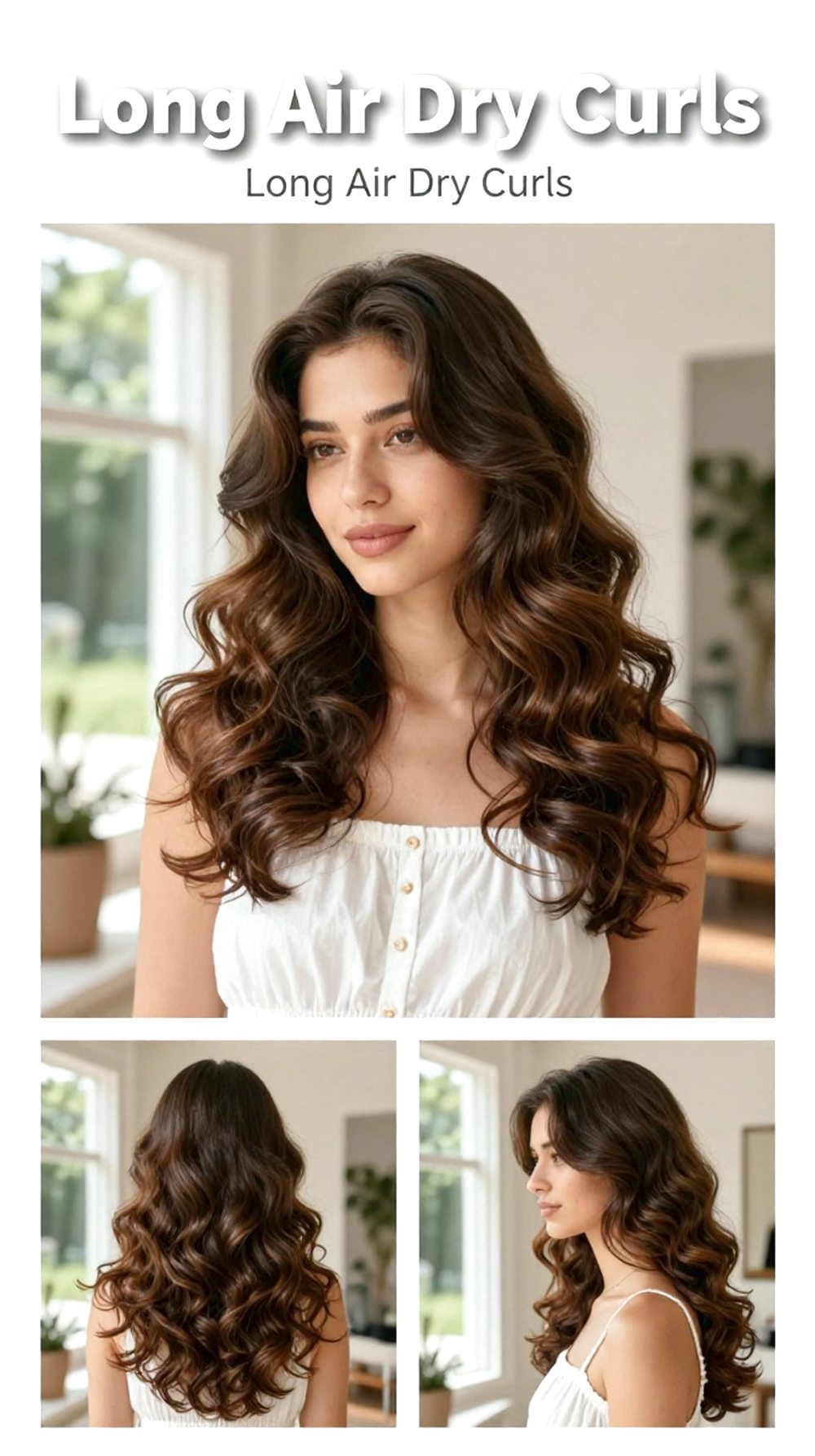 Long Air Dry Curls Hairstyle