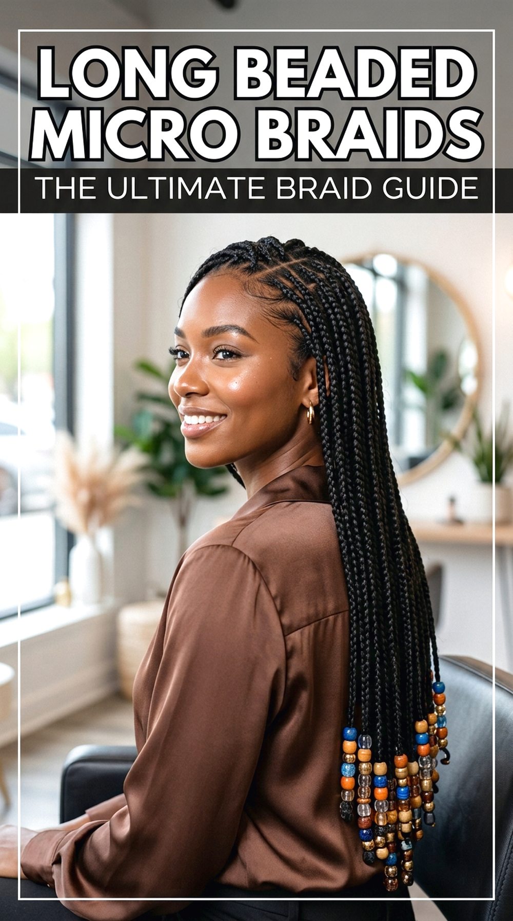 Long Beaded Micro Braids