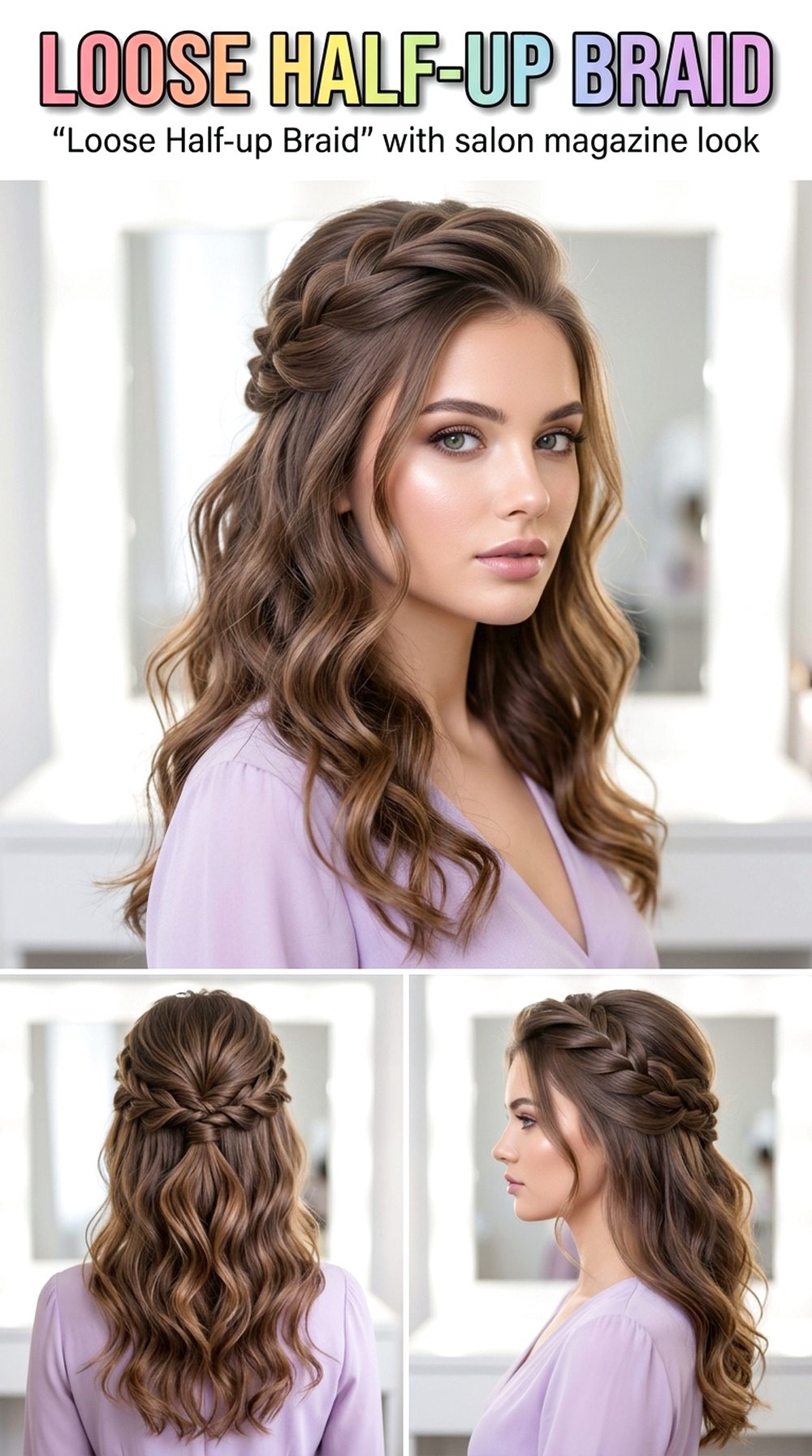 Loose Half-Up Braid