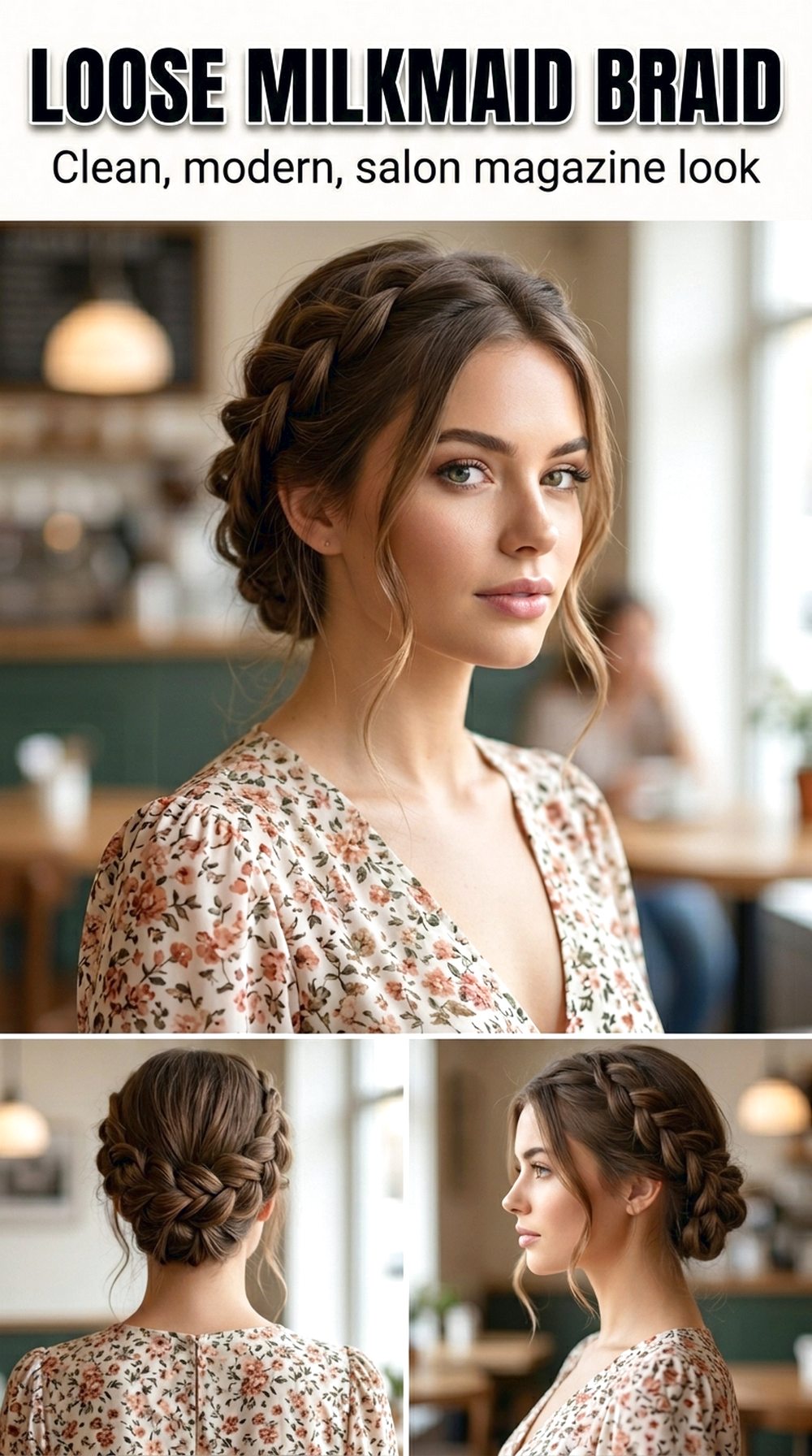 Loose Milkmaid Braid