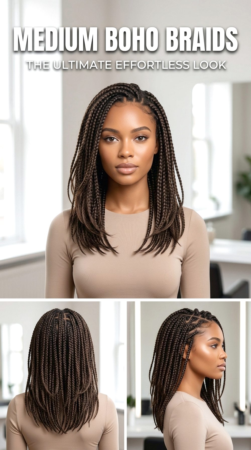 Medium Boho Braids