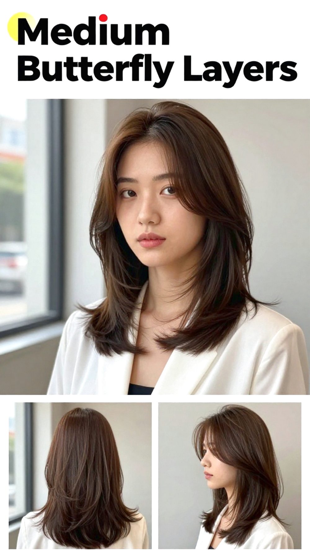Medium Butterfly Layers Hairstyle