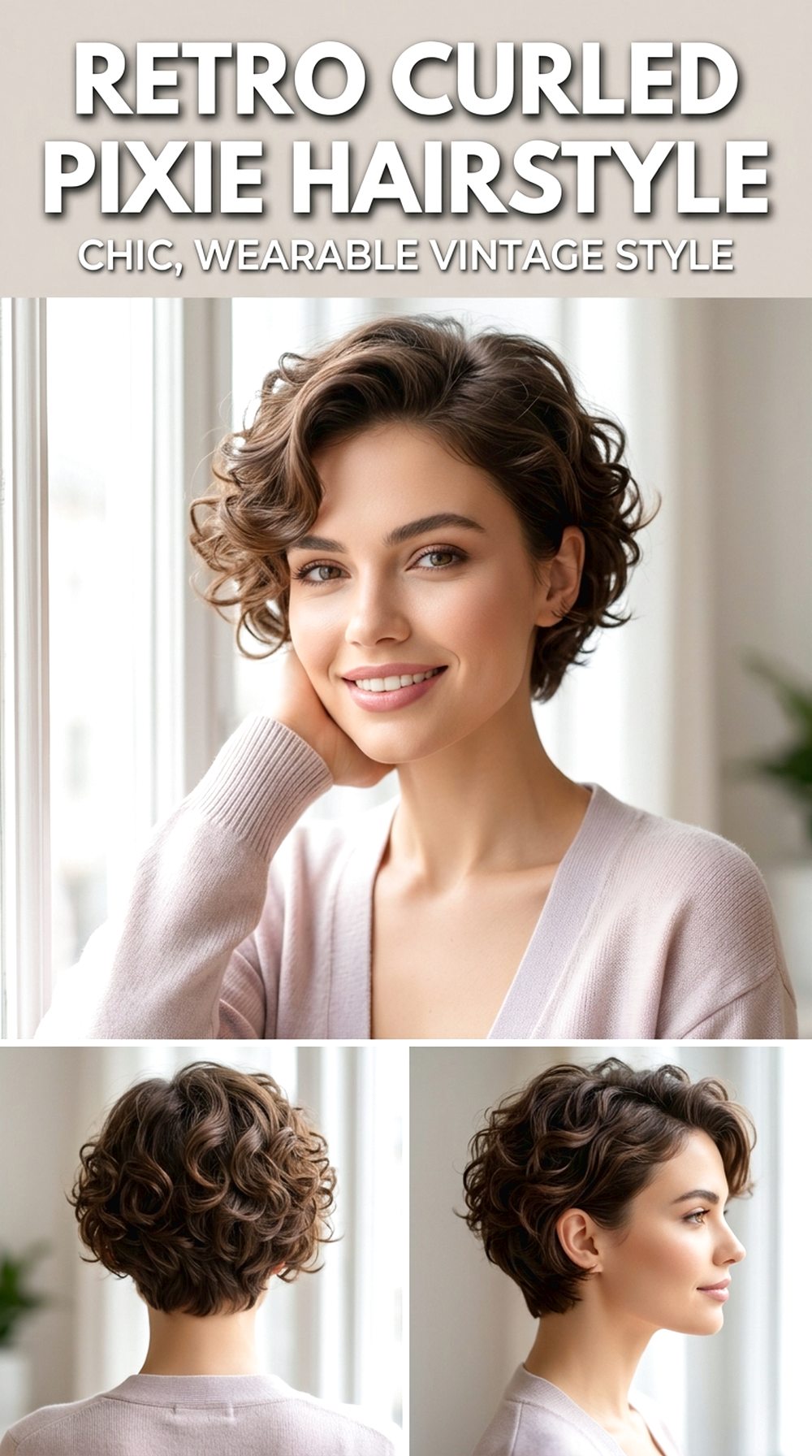 Retro Curled Pixie