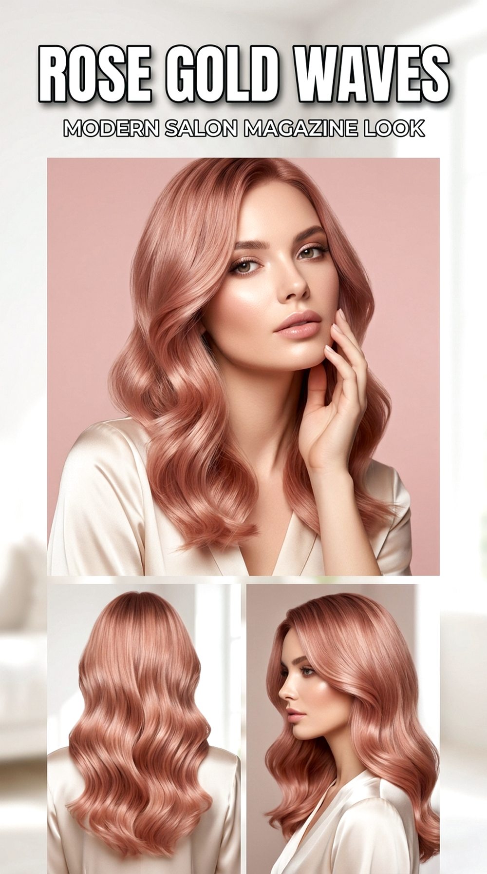 Rose Gold Waves