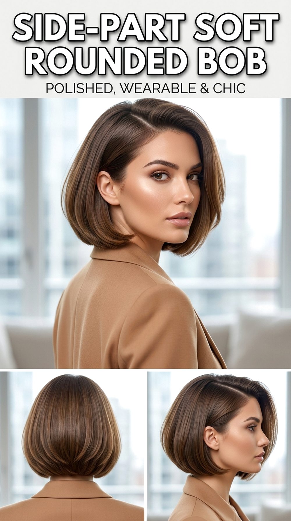 Side-Part Soft Rounded Bob