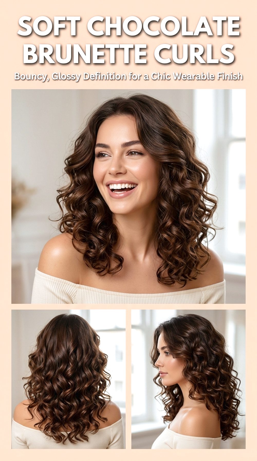 Soft Chocolate Brunette Curls