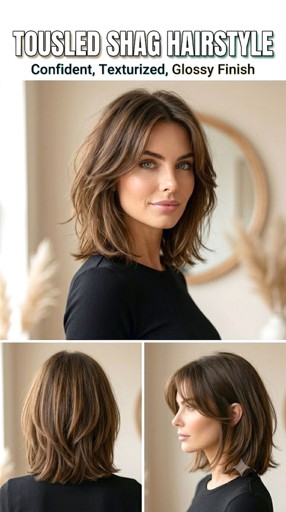 Tousled Shag Hairstyle