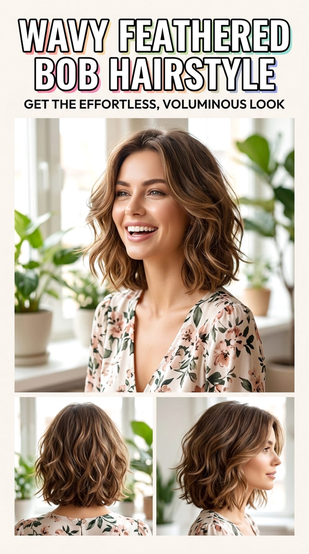 Wavy Feathered Bob