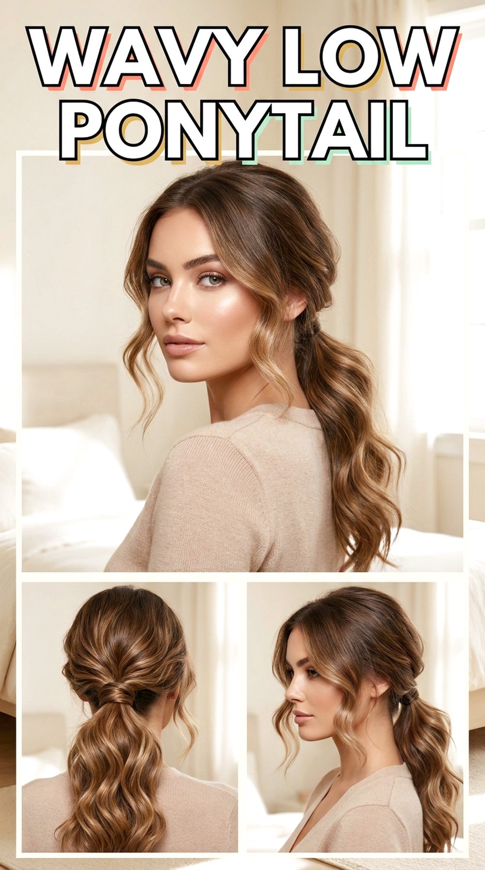 Wavy Low Ponytail