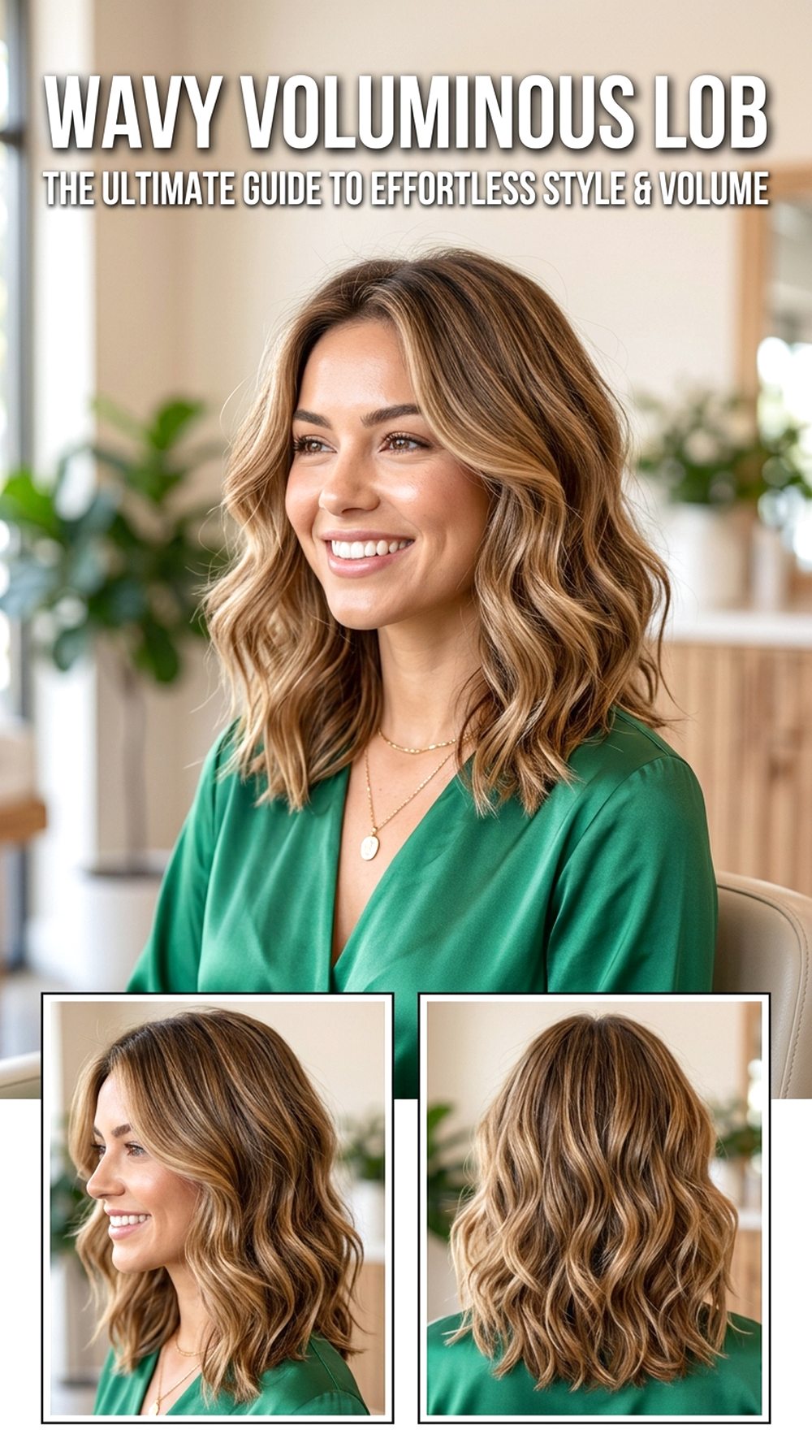 Wavy Voluminous Lob