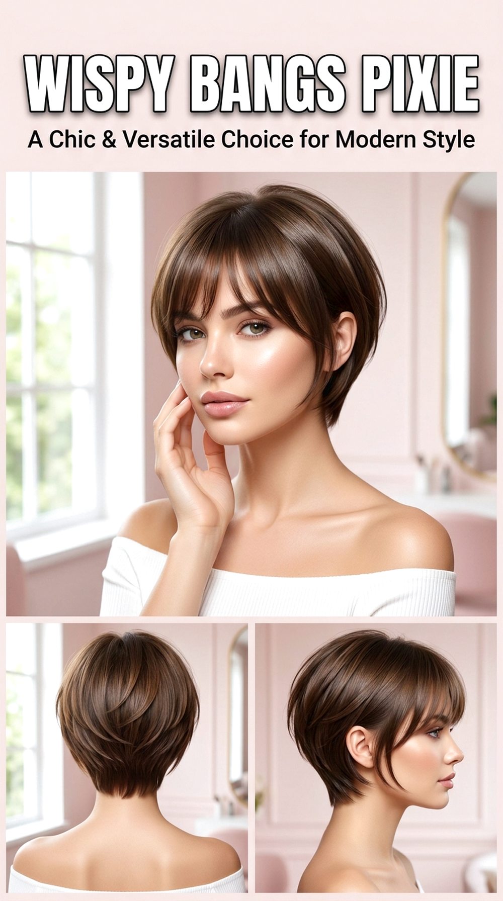 Wispy Bangs Pixie