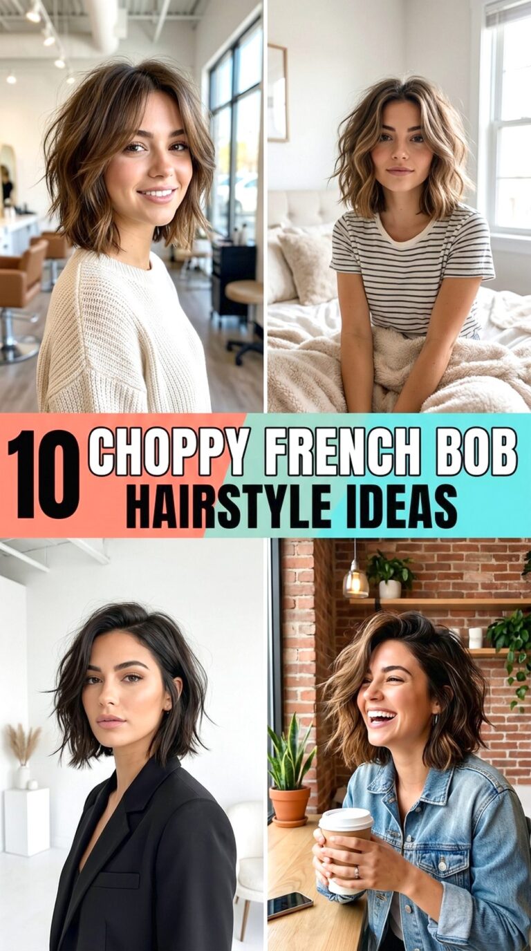Choppy French Bob Hairstyle Ideas