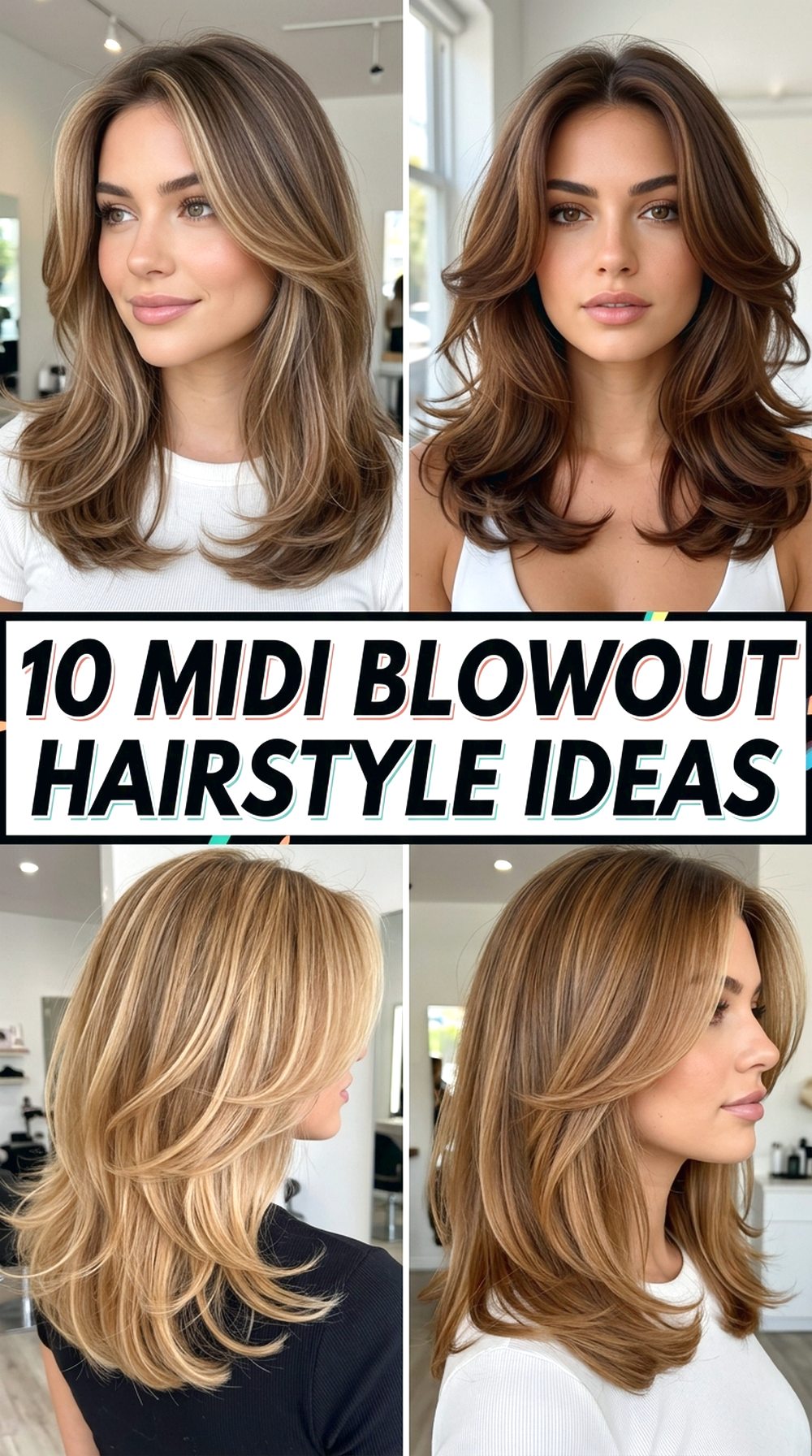 Midi Blowout Hairstyle Ideas