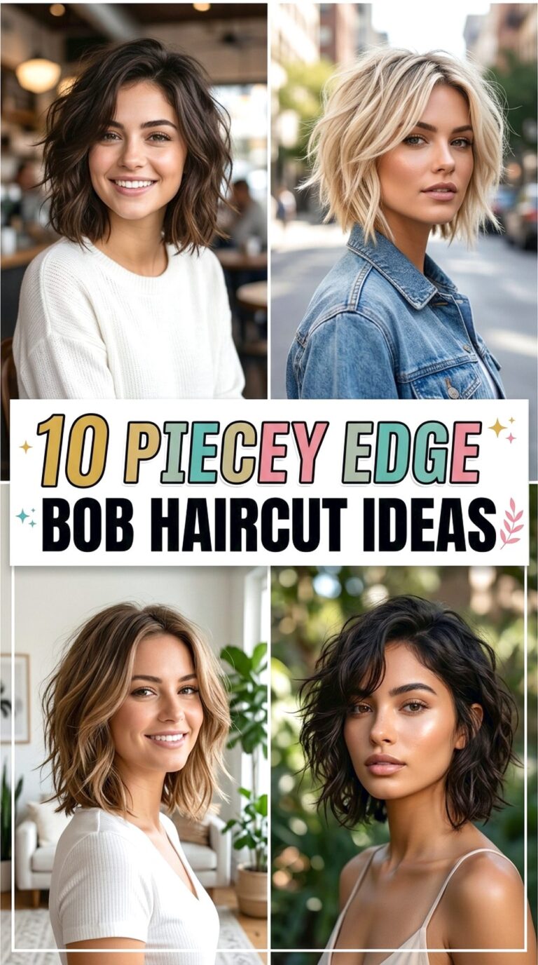 Piecey Edge Bob Haircut Ideas