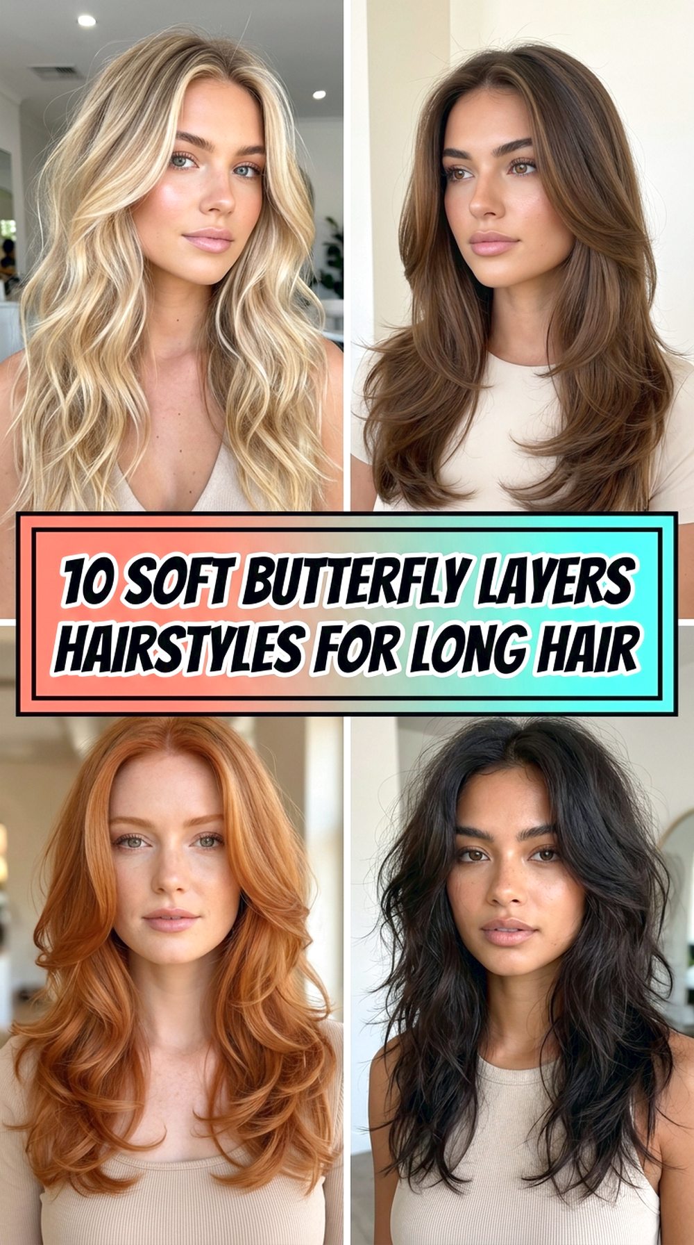 Soft Butterfly Layers Hairstyles For Long Hair