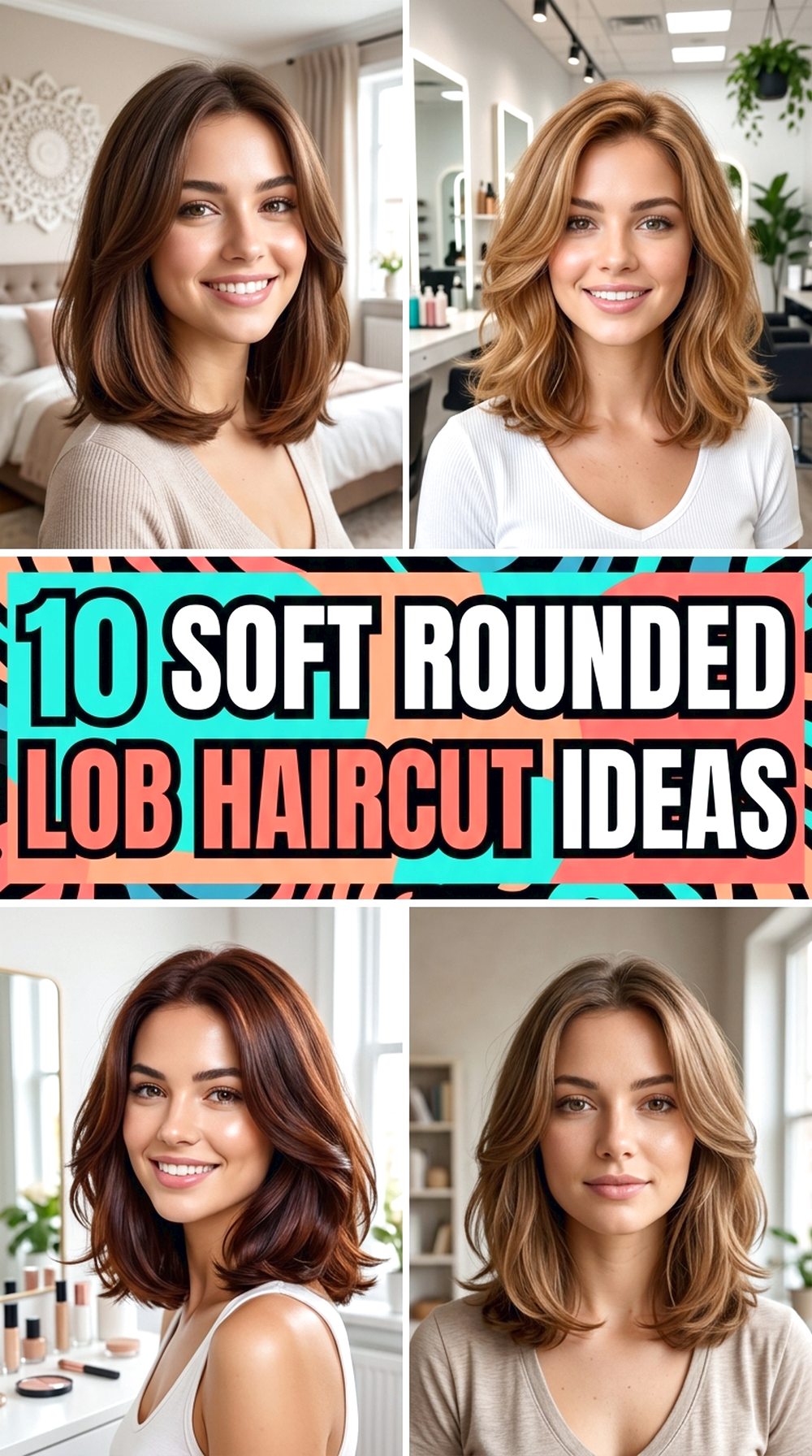 Soft Rounded Lob Haircut Ideas