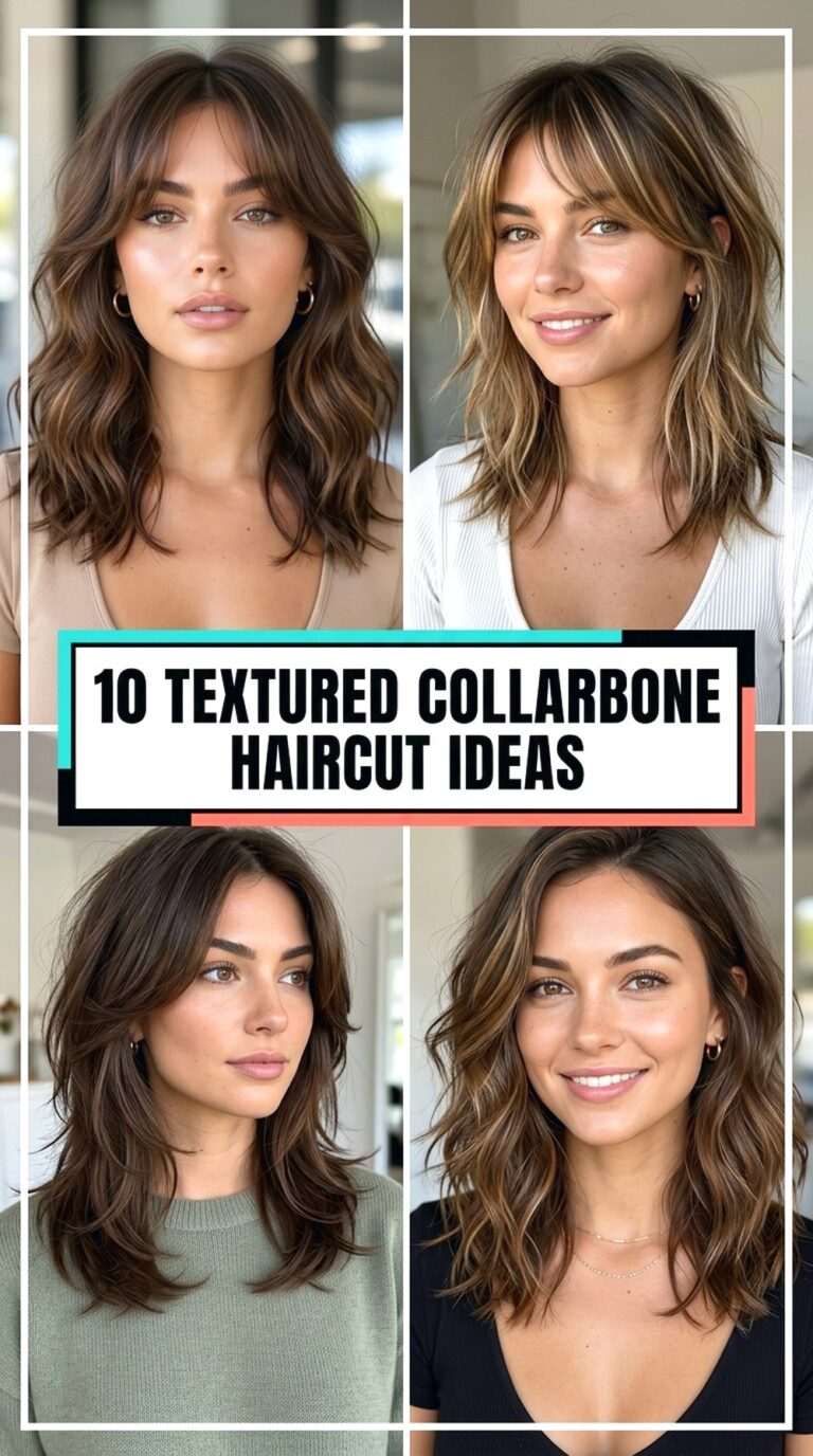 Textured Collarbone Haircut Ideas