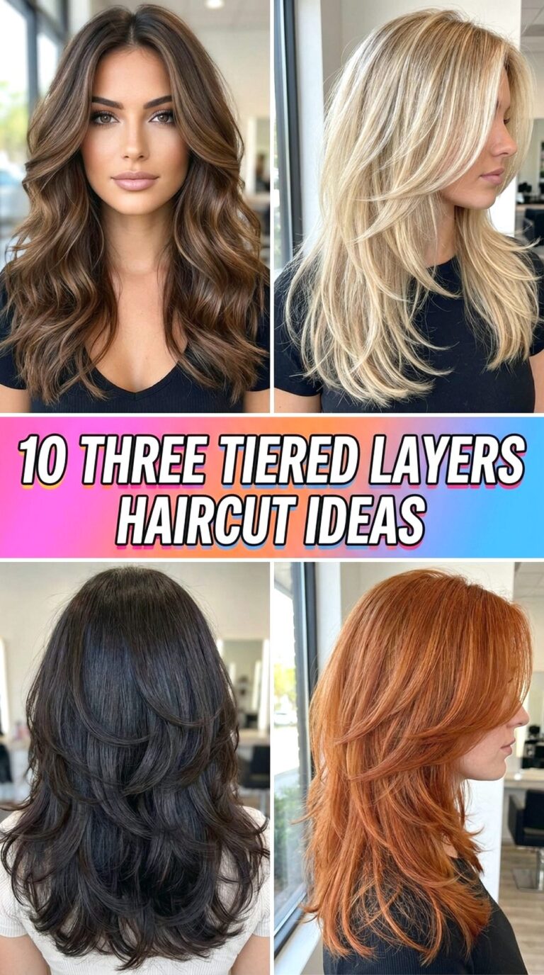 Three Tiered Layers Haircut Ideas
