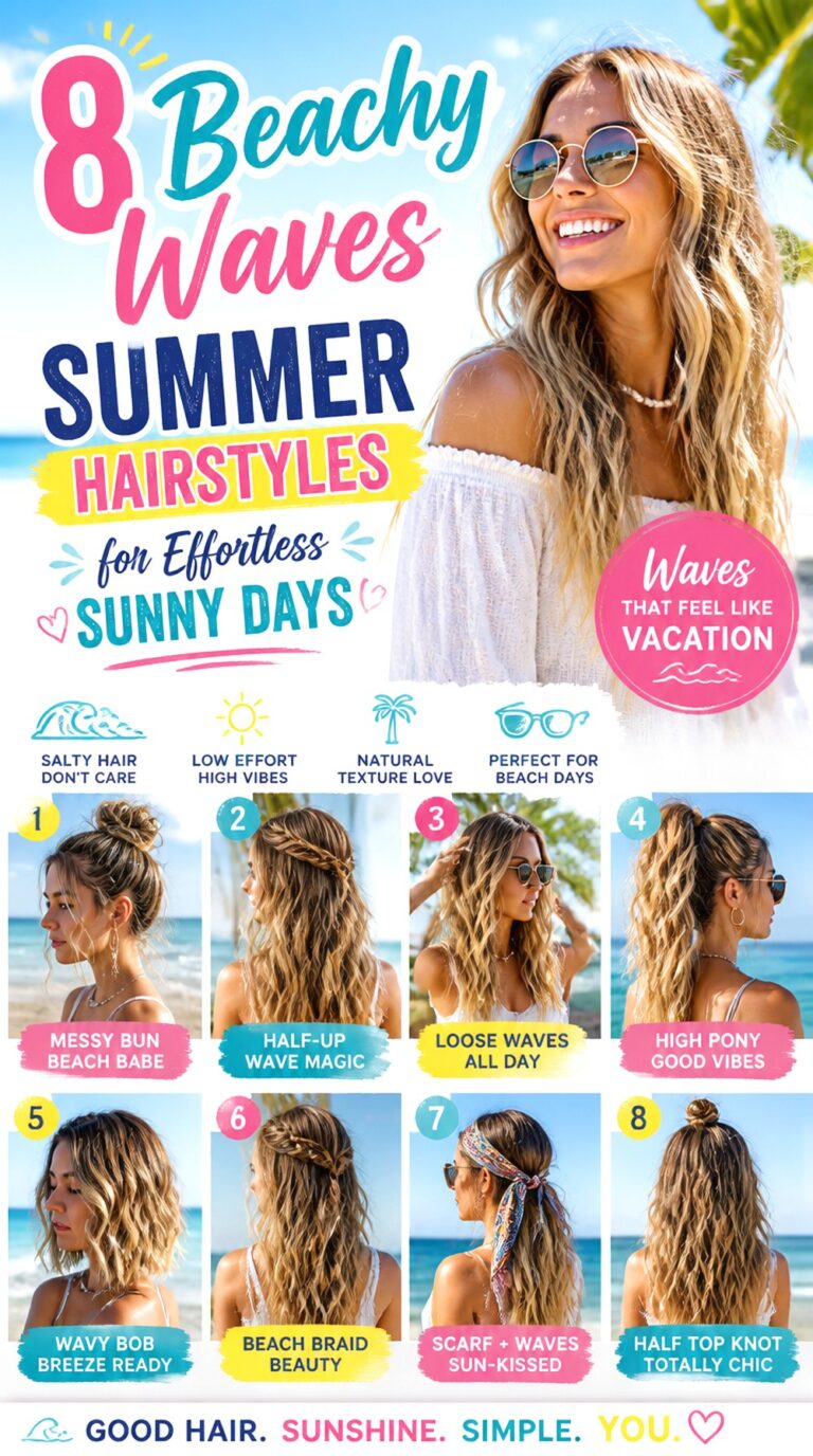 Beachy Waves Summer Hairstyles for Effortless Sunny Days