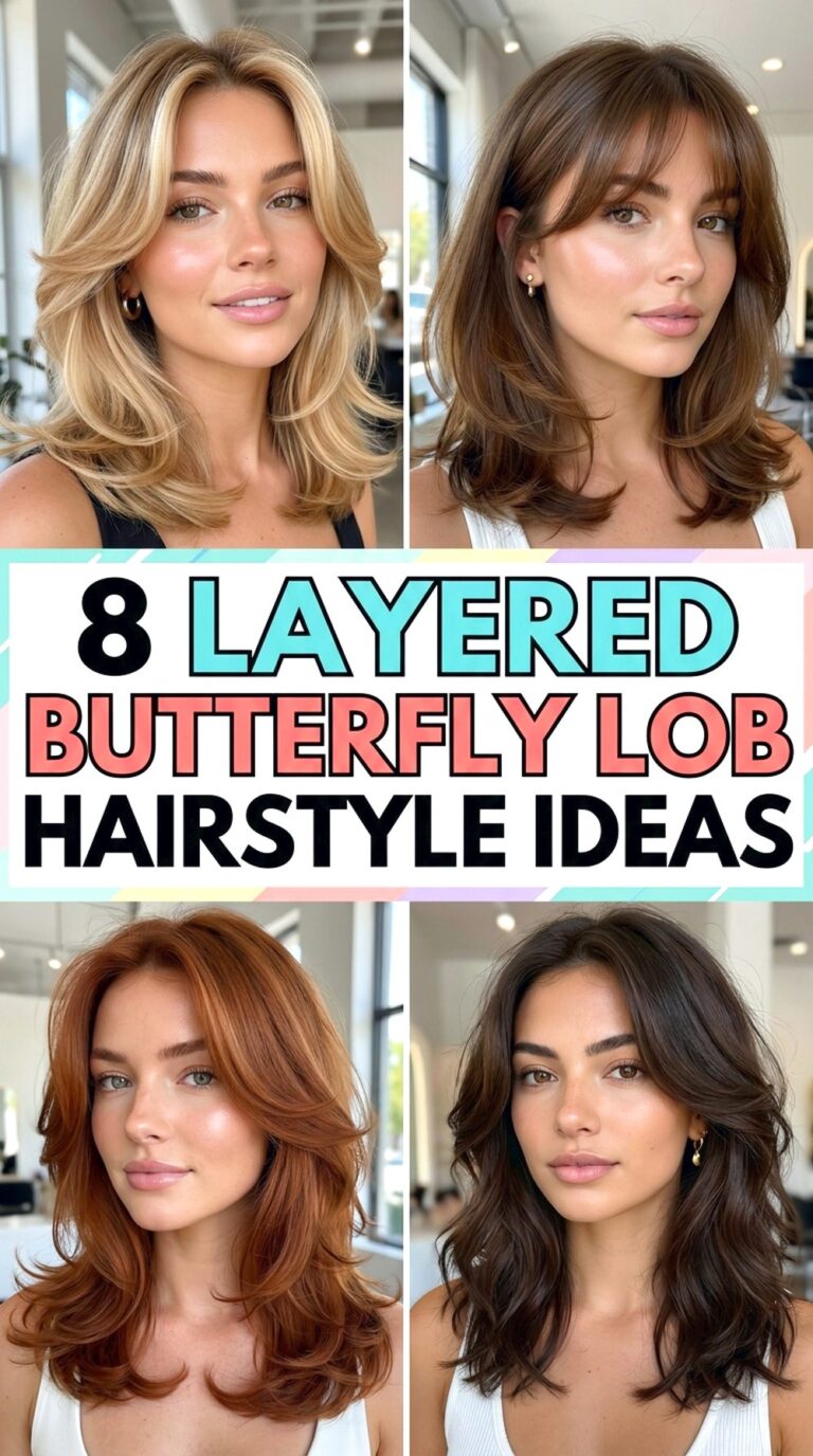 Layered Butterfly Lob Hairstyle Ideas