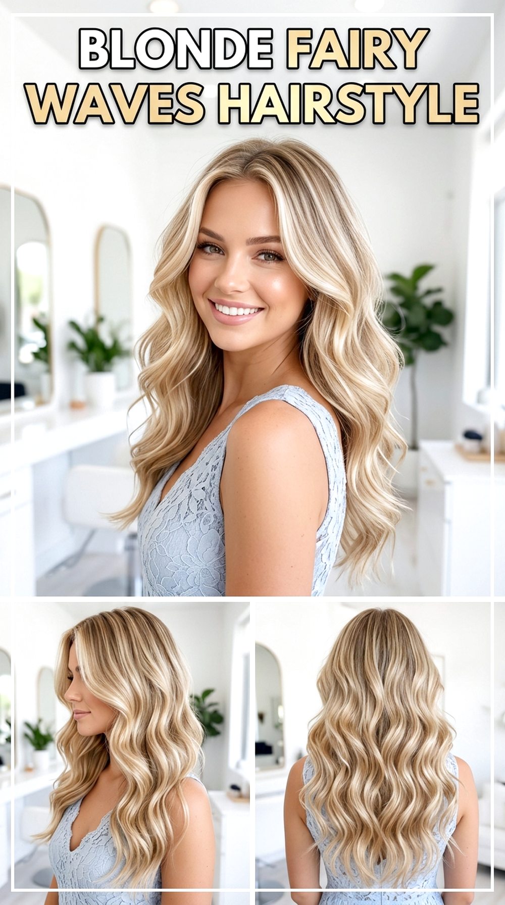 Blonde Fairy Waves Hairstyle