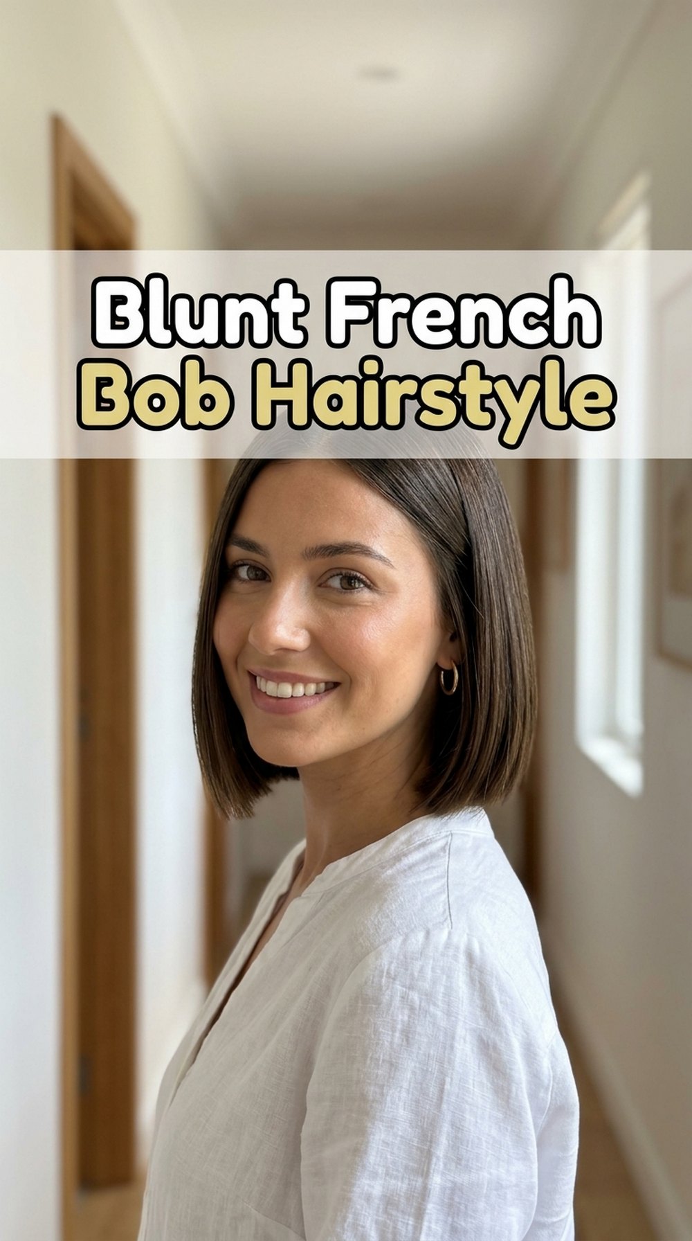 Blunt French Bob Hairstyle