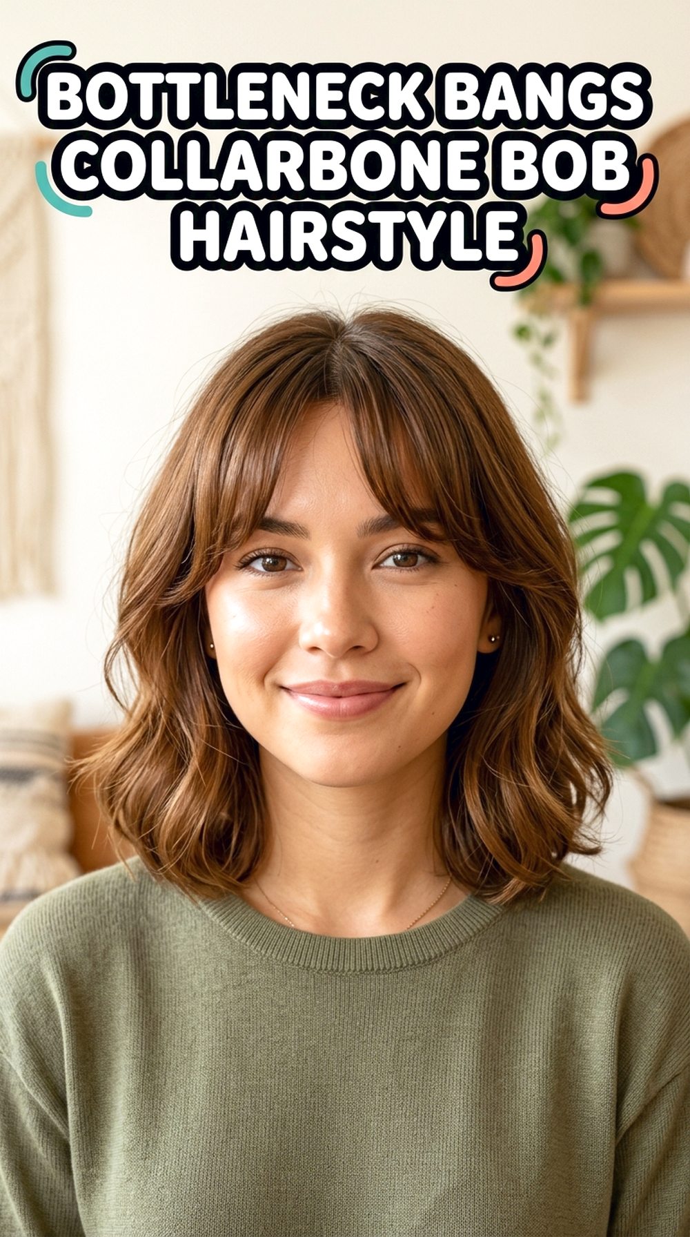 Bottleneck Bangs Collarbone Bob