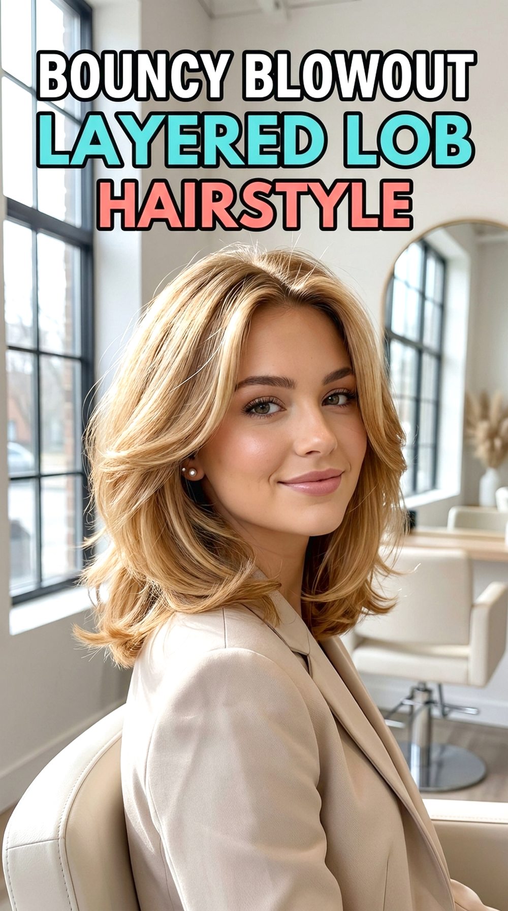 Bouncy Blowout Layered Lob
