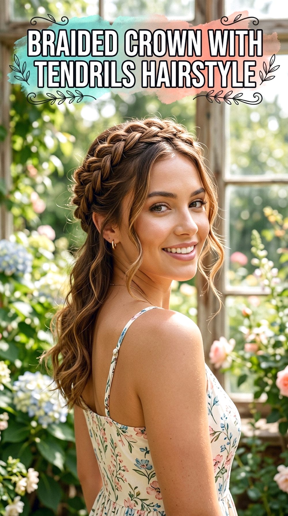 Braided Crown With Tendrils