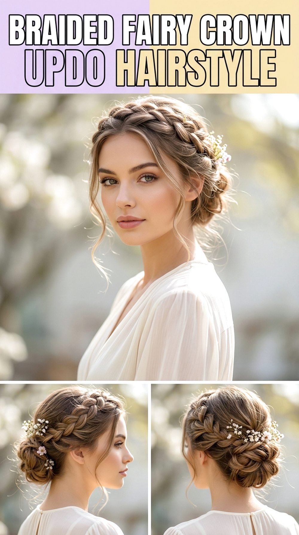 Braided Fairy Crown Updo Hairstyle