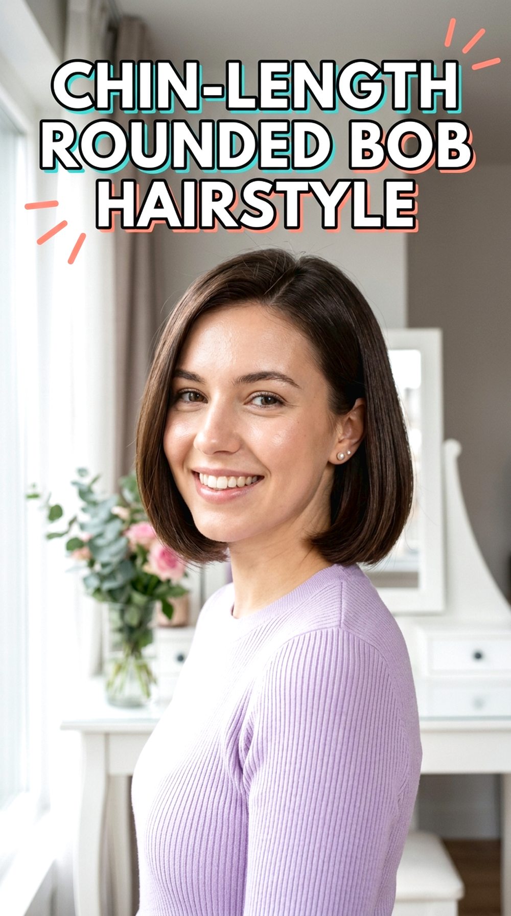 Chin-Length Rounded Bob