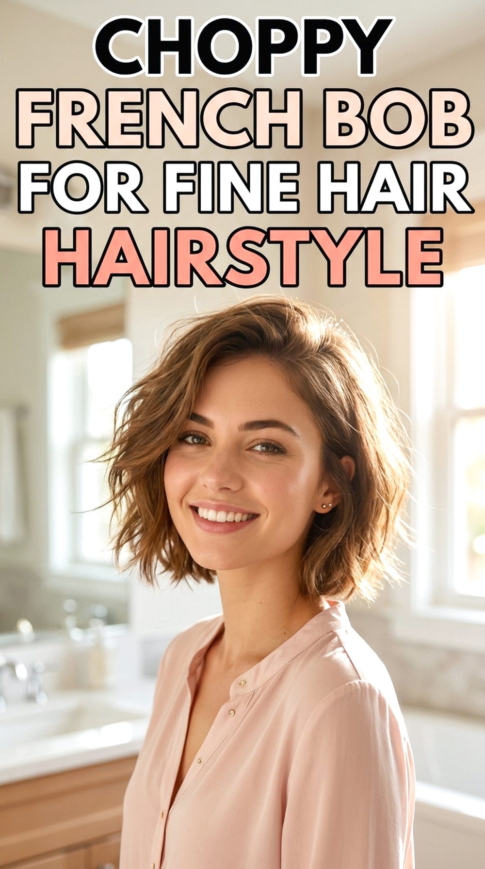 Choppy French Bob For Fine Hair