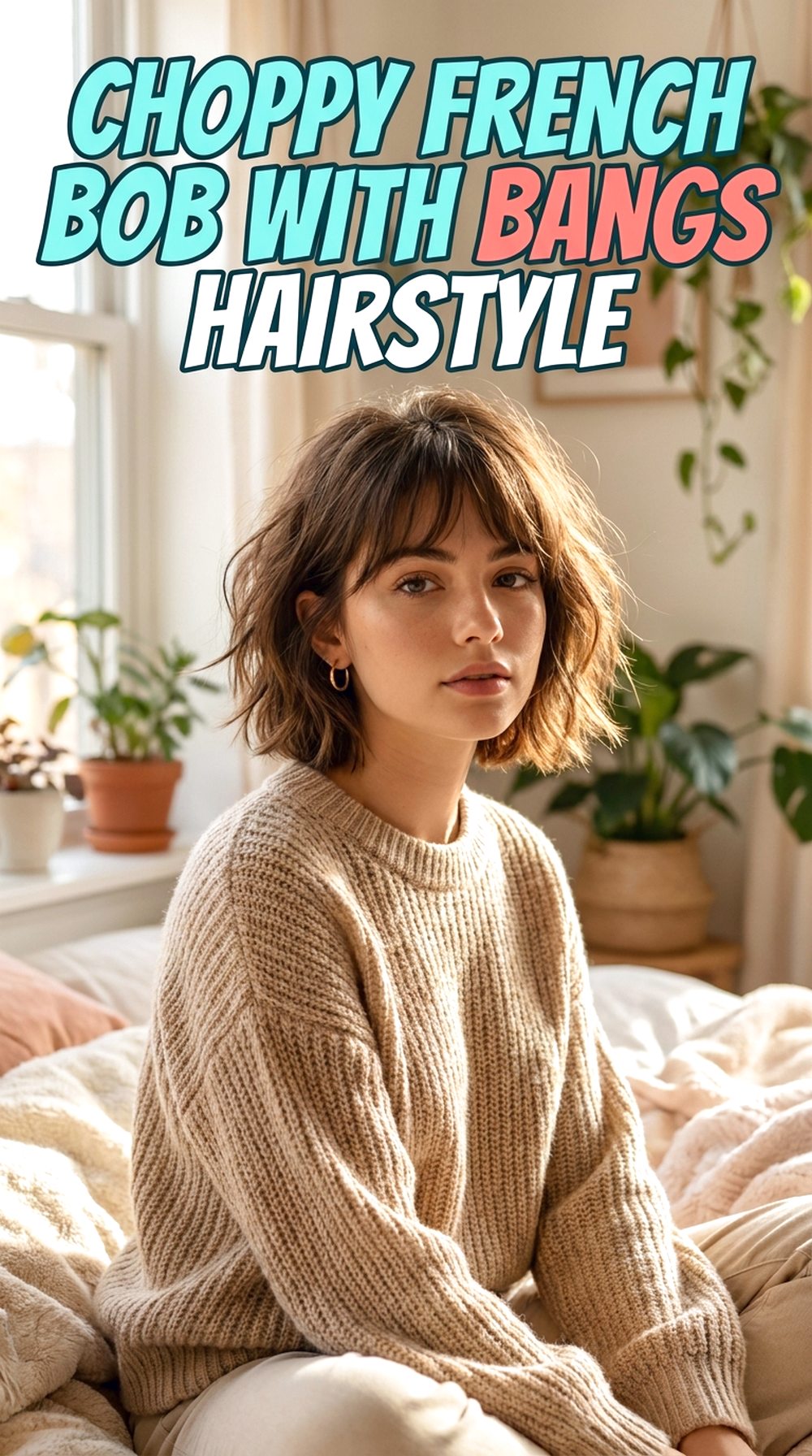 Choppy French Bob With Bangs