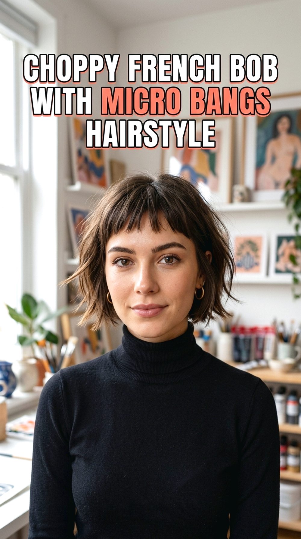 Choppy French Bob With Micro Bangs