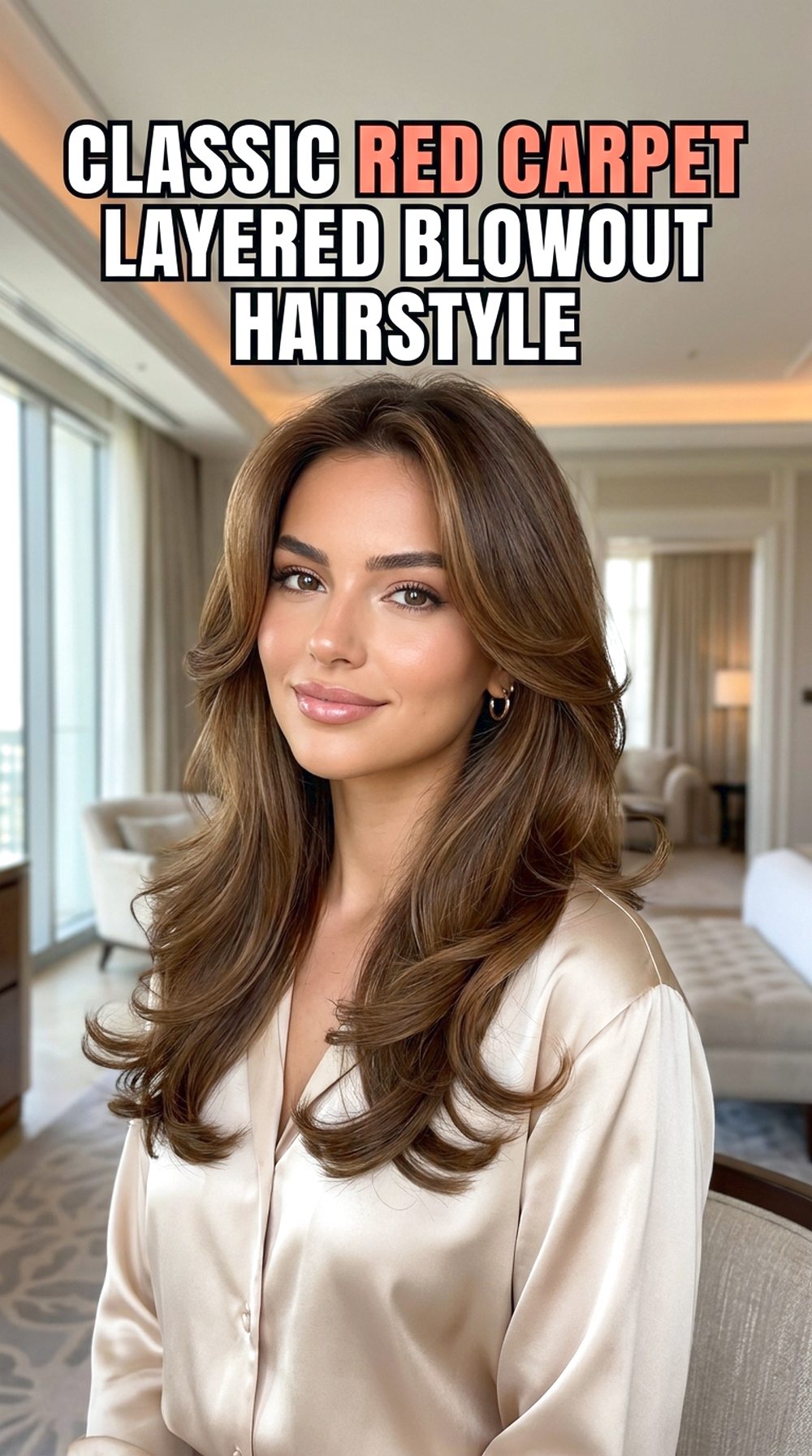 Classic Red Carpet Layered Blowout