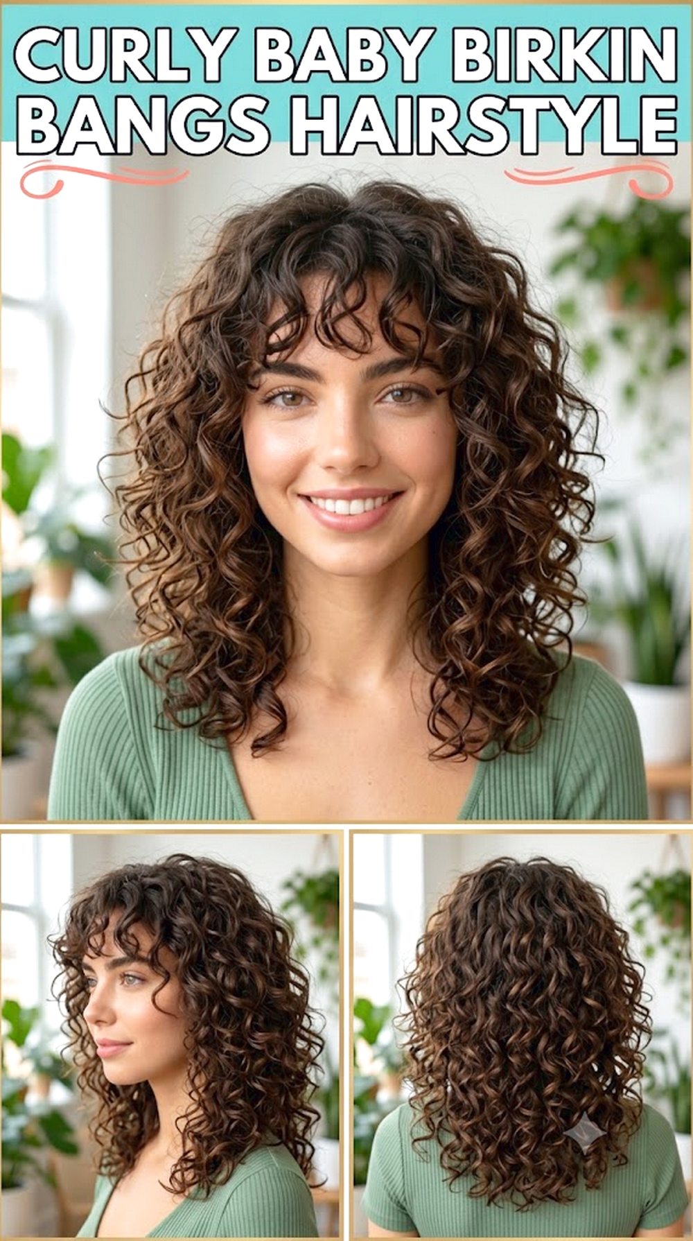 Curly Baby Birkin Bangs
