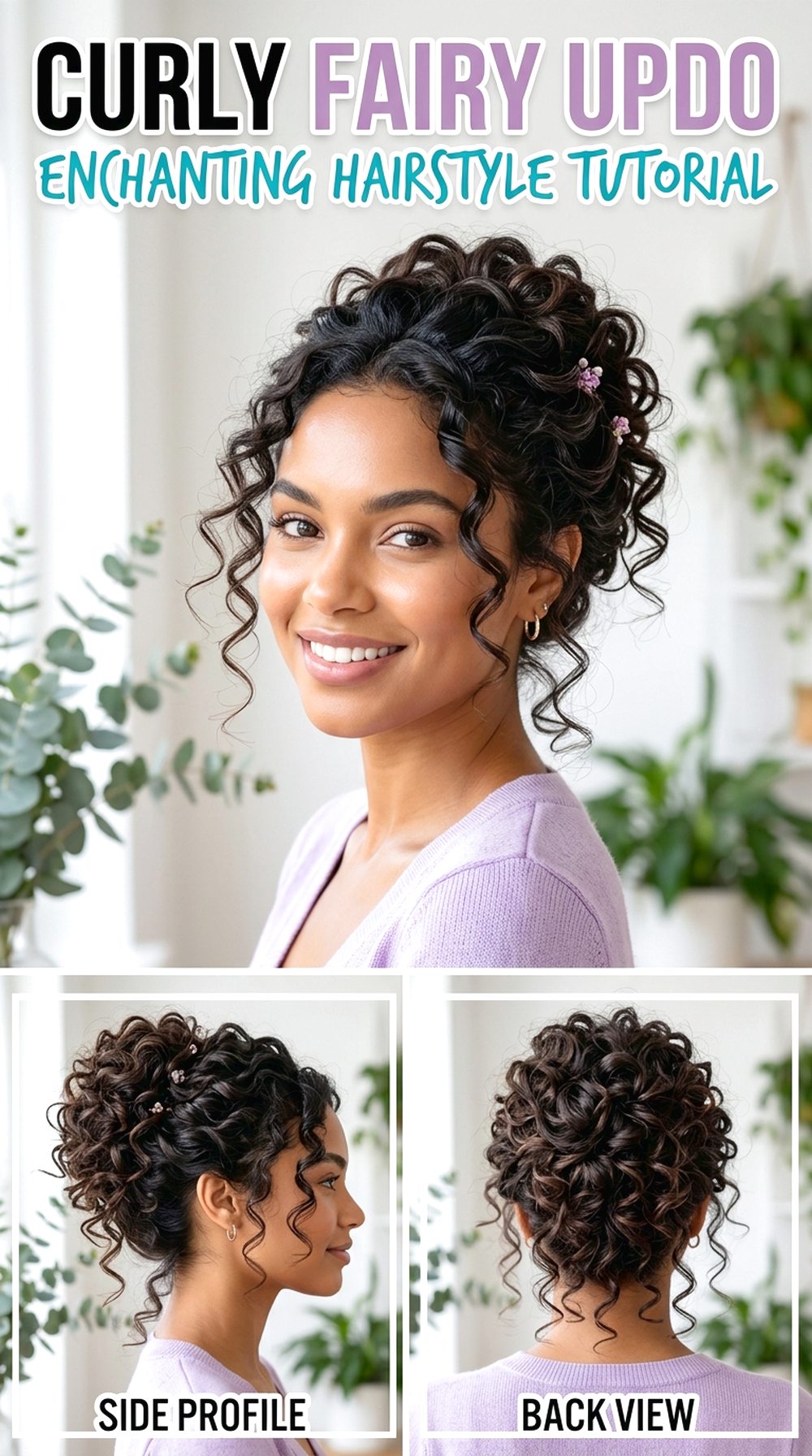 Curly Fairy Updo Hairstyle