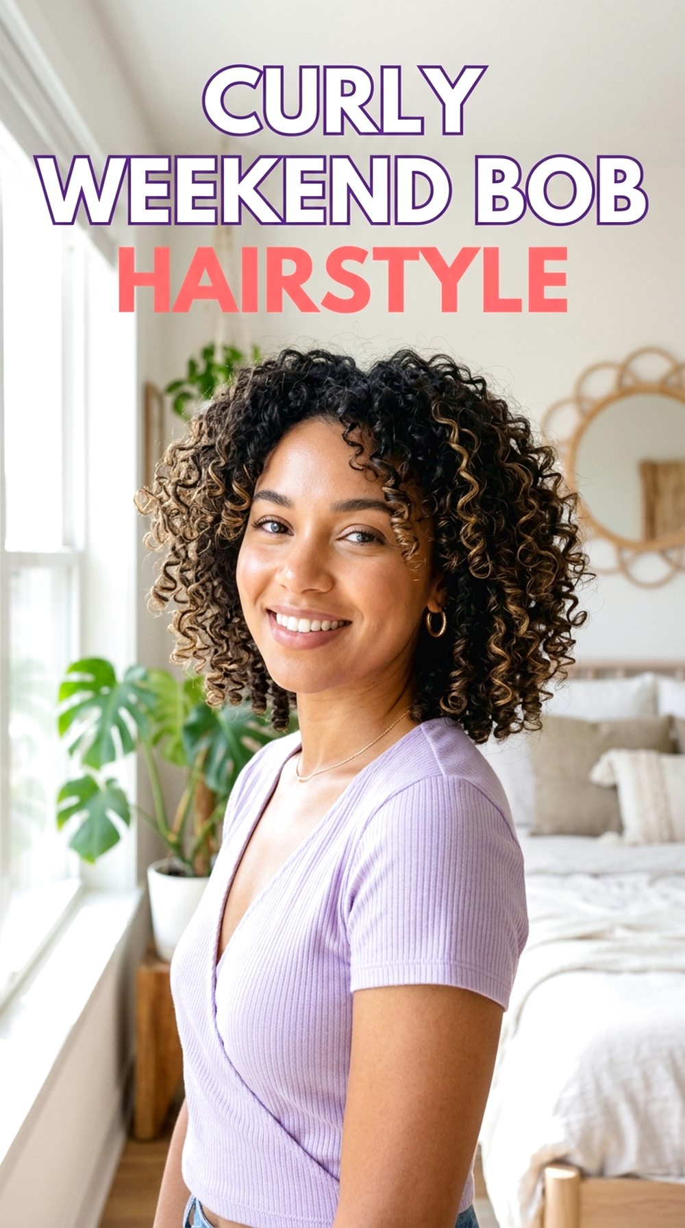 Curly Weekend Bob
