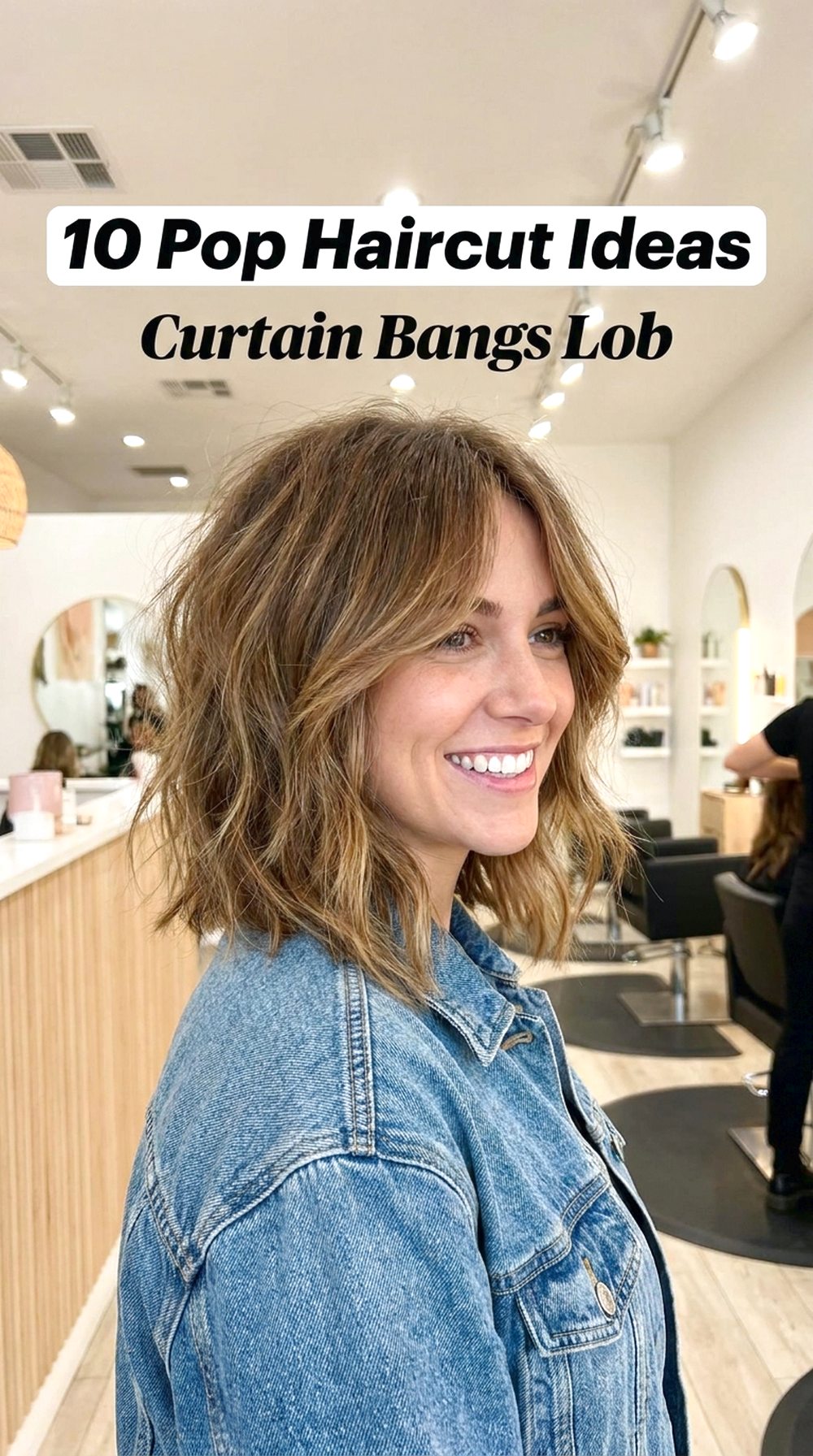 Curtain Bangs Lob