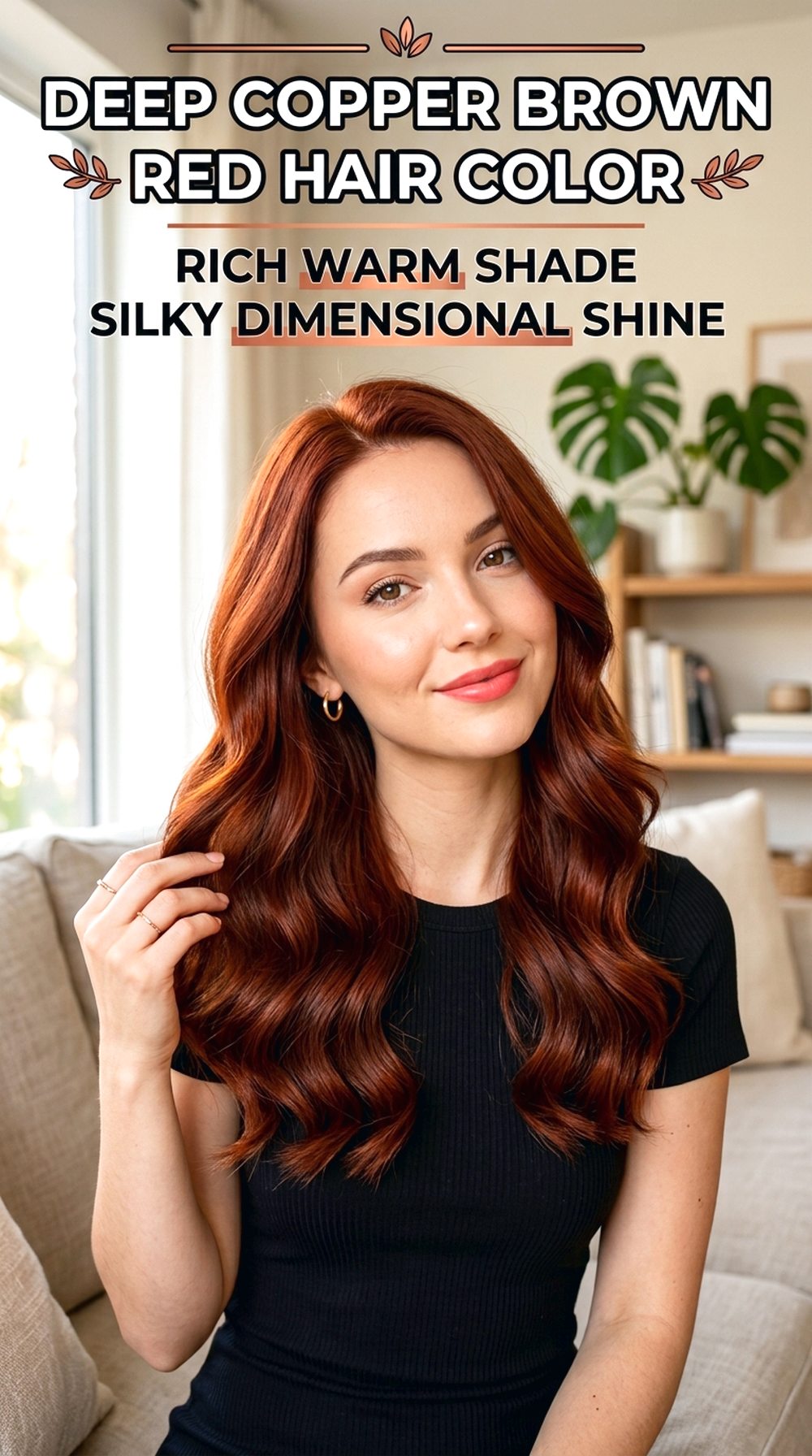 Deep Copper Brown Red Hair Color