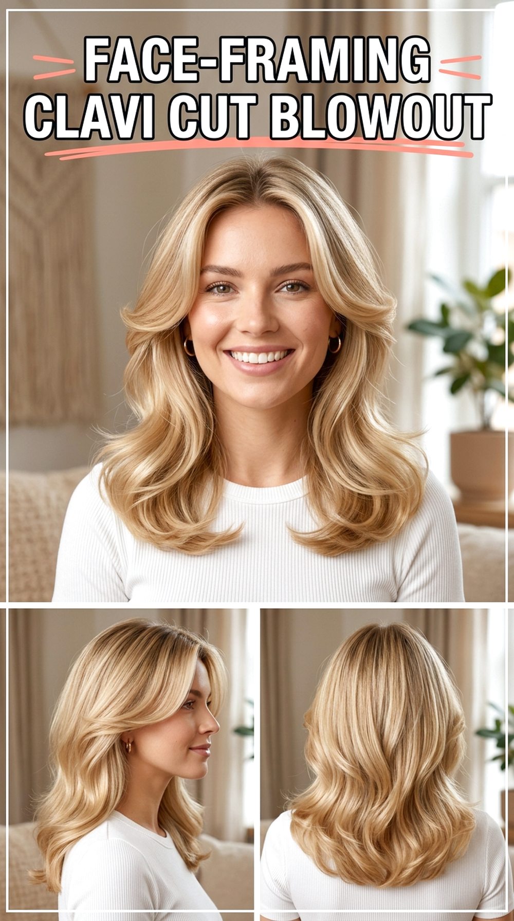 Face-Framing Clavi Cut Blowout