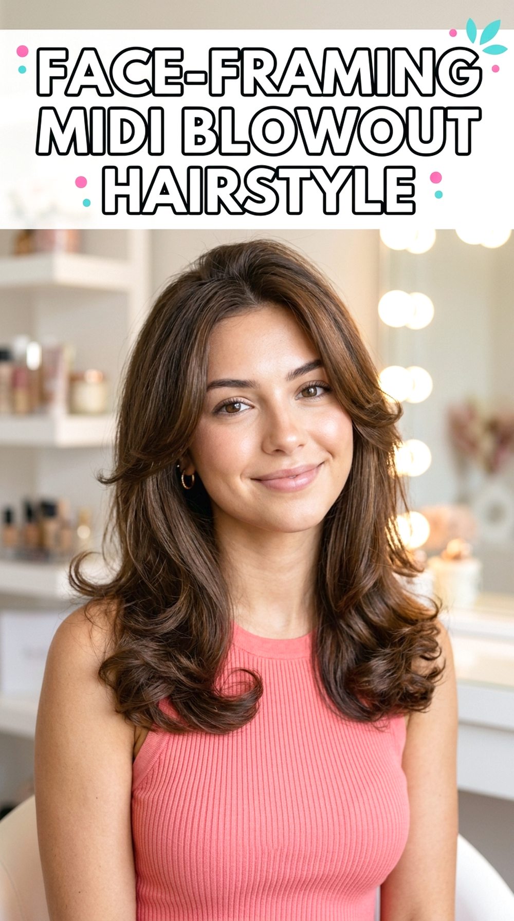 Face-Framing Midi Blowout