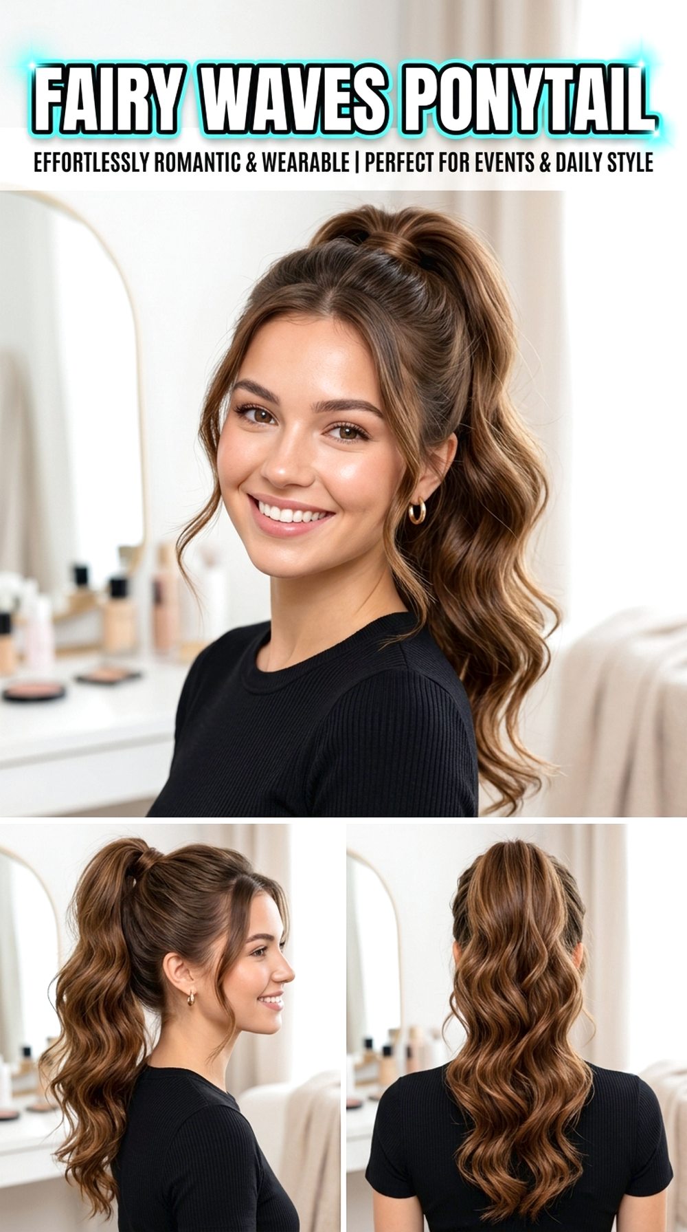 Fairy Waves Ponytail Hairstyle