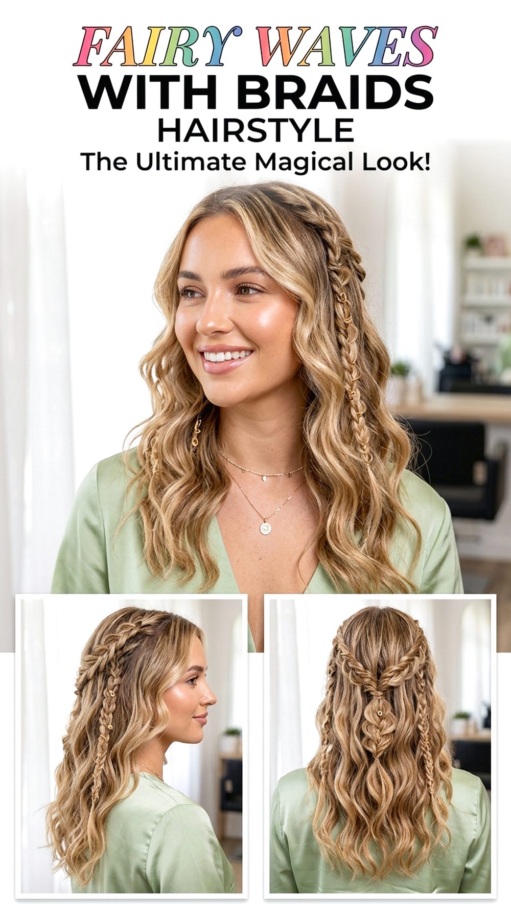Fairy Waves With Braids Hairstyle