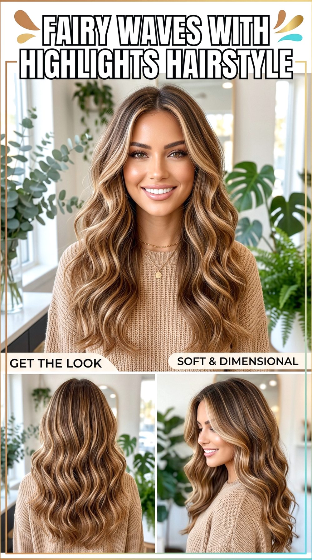 Fairy Waves With Highlights Hairstyle
